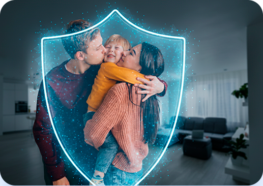 Família e Escudo de Segurança